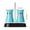 Light Blue, variant on COM1950s Spice Jars with Stainless Steel Lids, 2 Pack Glass Seasoning Bottles, Refillable Spice Shakers for Kitchen Organization, Includes Holder Stand for Counter or Camping