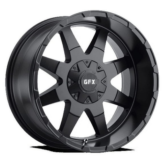 18x9  12 G-FX TR-12 Matte Black Wheel Rim 8x165.1 (QTY 1) T12 890-8165-12 MB