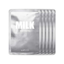 Lapcos Milk Sheet Beauty Mask Set, Moisturizing , 5 Sheet Masks, 1.01 fl oz (30 ml) Each