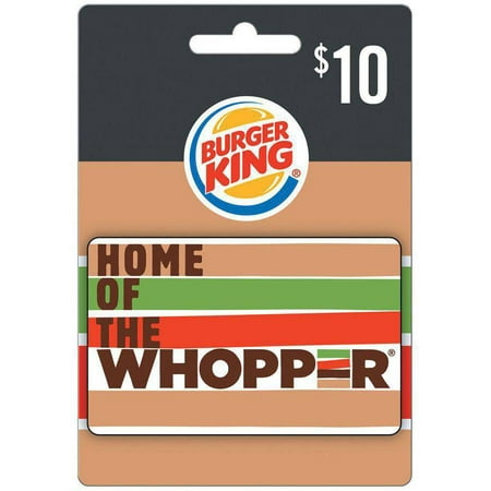 Interactive Commicat Burger King $10 Giftcard