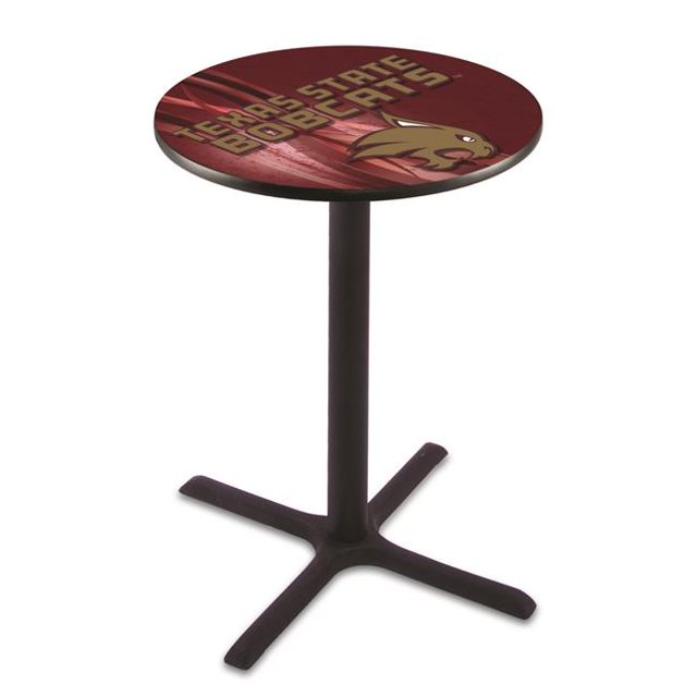 Holland Bar Stool L211B3628TexsSt-D2 36 in. Texas État Bobcats Pub Table avec 28 in. Haut