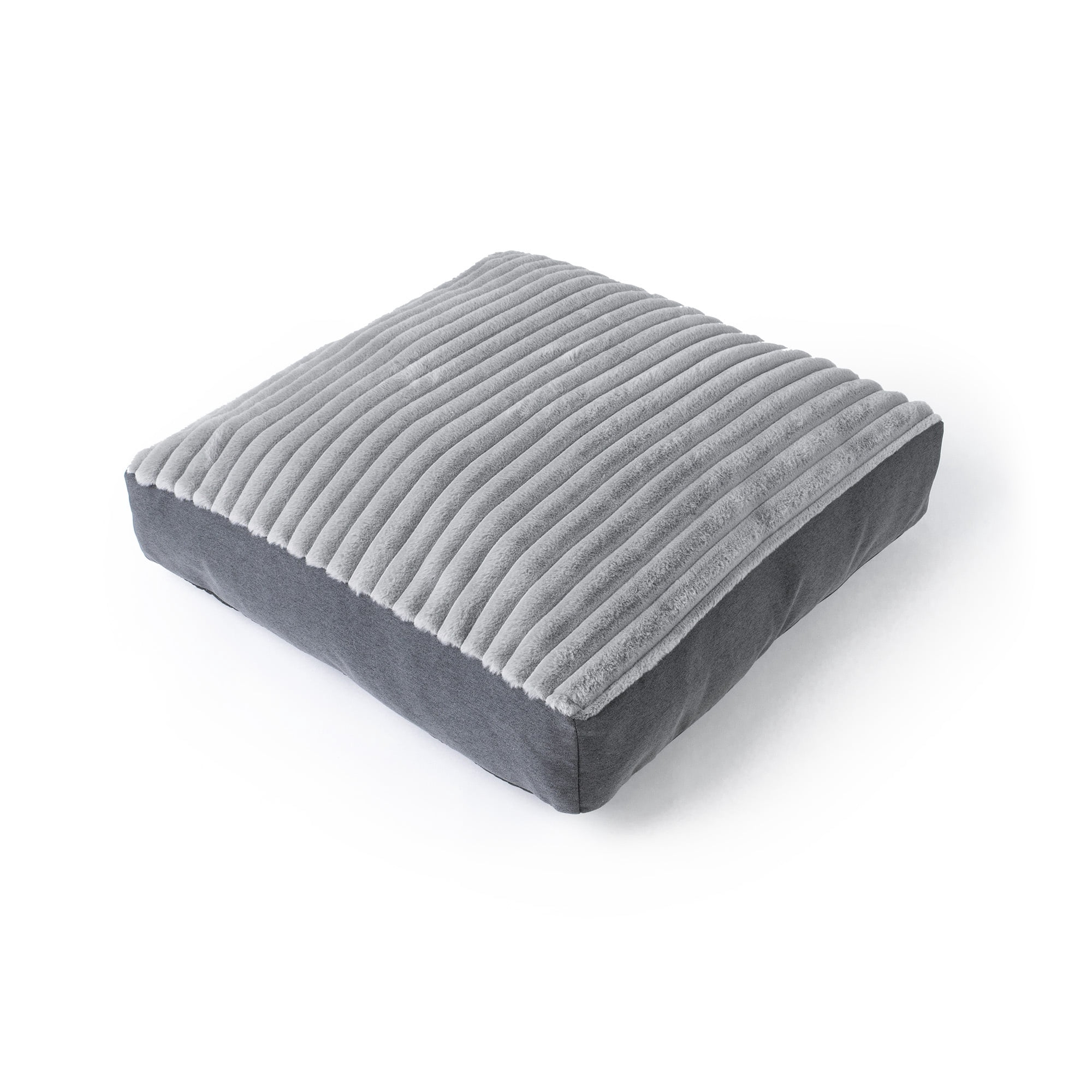 Petmate Square Mattress Dog Bed, Cat Bed, 30 x 30 Inches, Removable Machine Washable Cover, Ribbed Sleep Surface, Assorted