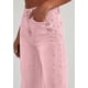 thumbnail image 5 of Pantalones PRETTYGARDEN de Pierna Ancha, Tiro Alto, Borde Deshilachado, Rosa, 5 of 5