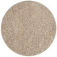 thumbnail image 3 of Safavieh Athens Talia Solid Shag Area Rug, Beige, 6'7" x 6'7" Round, 3 of 10