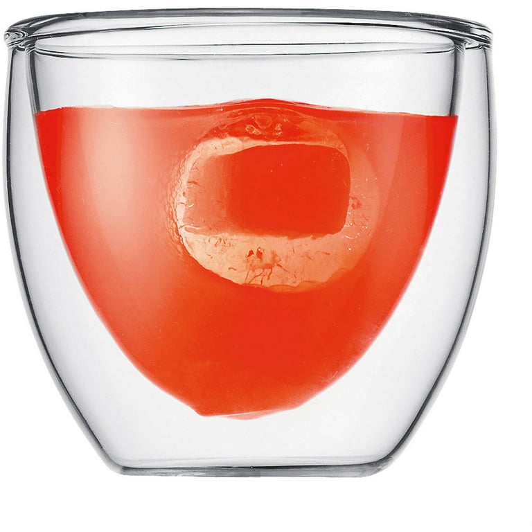 Bodum PAVINA Double Wall Glasses, Extra Small, .08 L, 2.5 Ounce (Set of 2)  