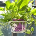 thumbnail image 3 of koolsoo Balcony Railing Flower Pot Holder Flower Rack Hanging Planter Shelf White, 3 of 8