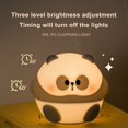 thumbnail image 3 of Luz LED de noche para niños, lámpara de silicona de dibujos animados de Panda lindo, recargable por USB temporizador, decoración de dormitorio, 3 of 4