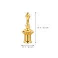 thumbnail image 2 of Raindrops 6pcs Lamp Shade Topper Screw Decorative Brass Finials For Home Decor Use, 2 of 8