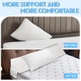 thumbnail image 5 of Bed Wedge Pillow - Headboard Pillow Fill The Gap 0-8" Between Headboard and Mattress, White, M, 5 of 6