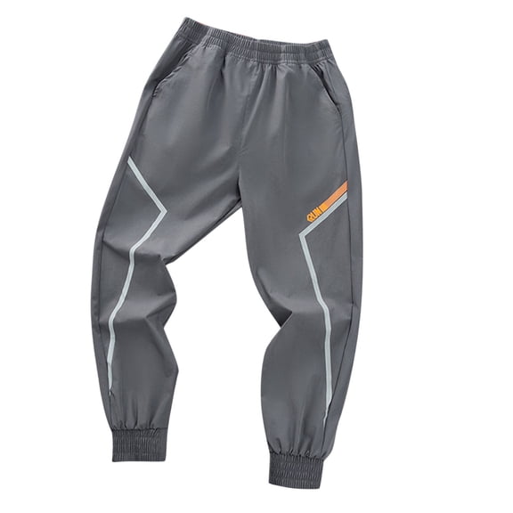 Odeerbi 7-16 Years Kids Boys Girls Cotton Sweatpants Quick Dry Workout Athletic Sports Jogger Pants Elastic Waist Outdoor Hiking Joggers