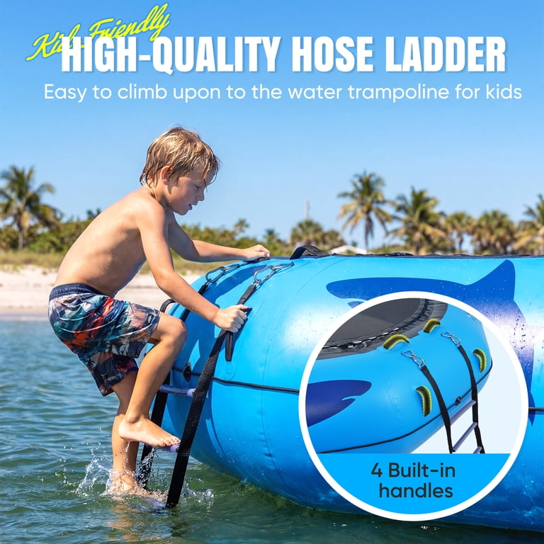 Zupapa Water Trampoline 14FT Inflatable Heavy Duty Trampoline for
