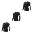 thumbnail image 3 of Guardurnaity Ropa interior térmica para hombre, medias elásticas, capas base para correr, Tops, ropa de compresión, ropa deportiva para Type1 NO1, 3 of 6