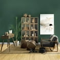 thumbnail image 4 of Mercana Pandora I Wood and Metal Glass Door Display Cabinet in Brown, 4 of 4