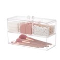 thumbnail image 1 of Caja de almacenamiento de cosméticos de acrílico transparente Caja de almacenamiento de almohadillas de algodón con tapa Caja de almacenamiento a prueba de polvo, 1 of 6