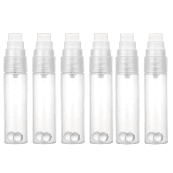 6Pack Refillable Paint Pens Empty Markers Flat Head Graffiti Markers,Clear Acrylic Fillable Marker