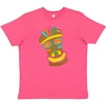 thumbnail image 3 of Inktastic Happy Tiki Face Youth T-Shirt, 3 of 5