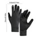 thumbnail image 2 of Guantes deportivos Poliéster Pantalla táctil Antideslizante Resistente al agua Resistente al viento Cálido Transpirable Ciclismo Correr Pesca Conducción Ajuste flexible | Paquete de 2 | Negro |, 2 of 7