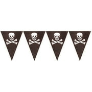 12 Count Bulk Pack Pirate's Map Flag Banners