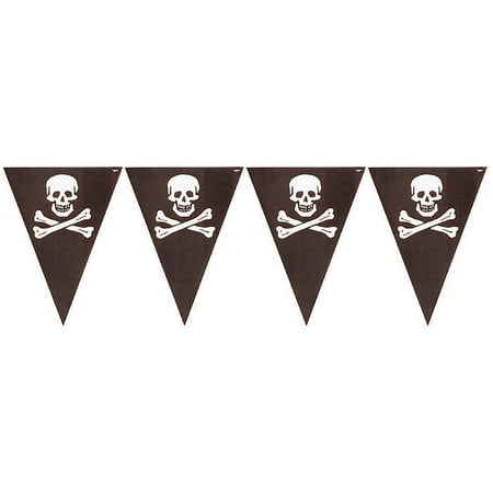 12 Count Bulk Pack Pirate's Map Flag Banners