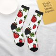 thumbnail image 4 of Uemuo Hand Drawn Strawberry Printed Kids Boys Socks Seamless Crew Socks Crazy Funny Athletic Sport Socks for Children, 4 of 6
