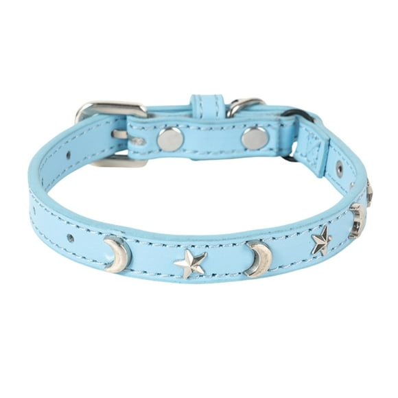 Adjustable Star and Moon Cat Collar with Elastic Band for Safe Comfortable Fit