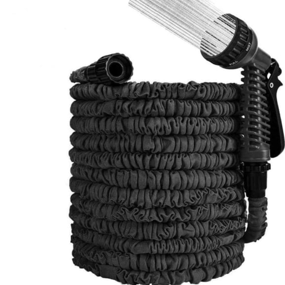 Dasoch 50 ft garden hose-expandable Light Weight No Kink Flexible hose-Black-(Patent Pending Design)