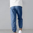 thumbnail image 7 of Wlynlyn Kids Jogger Pants Elastic Waist Cuffed Ankle Casual Soft Lightweight Trousers Multi Colors(12-13 Years,Dark Blue), 7 of 7
