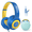 Blue, variant on Tonoshark Kids Wired Headphones with Microphone, Volume Limited to 85/94dB Pink Earphone for Girls, Foldable 3.5mm Jack Headset for School & Travel, Includes Portable Case