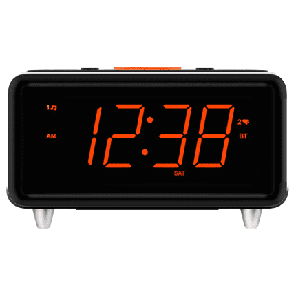 Emerson Radio SmartSet Alarm Clock Radio with Bluetooth Speaker - CKS1521, Orange LED Display