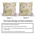 thumbnail image 4 of Yellow and Pink Daisy Pillow Covers 20x20 Inch Vintage Floral Farmhouse Flowers Linen Decorative Throw Pillow Case Cushion Cover Set of 2 for Bedroom Sofa Living Room Couch Chair, 4 of 6