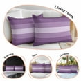 thumbnail image 5 of Throw Pillow Covers 12x20 Inch Inch Set of 2 Purple Decorative Pillow Covers Gradient Stripes Modern Cushion Cover Pillowcase for Sofa Couch Bed Home Decor, 5 of 9