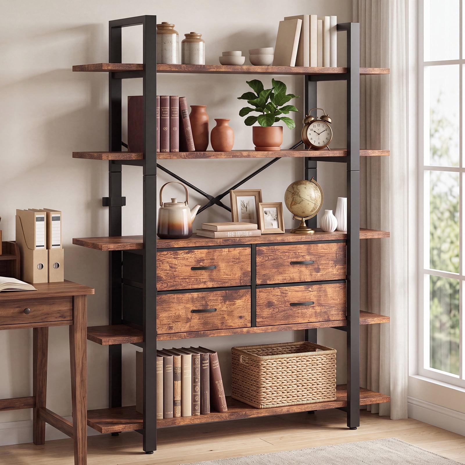 Christopher Knight Home 4-Tier Open Bookcase, 70.2