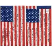 2x18 USA Pledge of Allegiance 2-Sided 100D 12"x18" Woven Poly Nylon Flag Sleeve