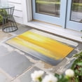 thumbnail image 2 of Yellow Gray Doormat Outdoor Entrance 16"x24", Modern Abstract Oil Painted Art Absorb Moisture Dirt Door Mats, Non-Slip Rubber Backing Floor Mats Indoor, Low-Profile Front Door Rugs, 2 of 9