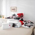thumbnail image 4 of Erosebridal Japanese-Style Bed in a Bag Full size, Red Maple Tree Bed Set, Watercolor Ink Decor, Reversible 7pcs, 4 of 5