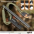 thumbnail image 4 of Ferro Rod Fire Starter, 6 Inch X 3/8 Inch Fire Starter Survival Tool, Flint and Steel for Camping and Hiking, Flint Fire Starter, Magnesium Fire Starter, 4 of 5