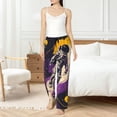 thumbnail image 4 of Balery Astronaut Floating purple Space Pantalones de pijama para mujer, pijamas ultraligeros, pantalones de estar por casa-Medium, 4 of 6