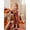 橙色, variant on Bamboo_Rayon Halloween Pumpkin & Floral All_Over Print Baby Zipper One_Piece Romper, Long_Sleeve Footed Jumpsuit for Newborns & Infants, Unisex Baby Outfit