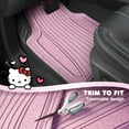 thumbnail image 4 of Hello Kitty 4pc Car Mats for Cars, Trucks, SUVs - Pink Rubber Floor Mats for Women & Men, Heavy Duty Non-Slip Front & Rear Mats, Cute Hello Kitty Car Accessories, Pink/Pink, 4 of 10