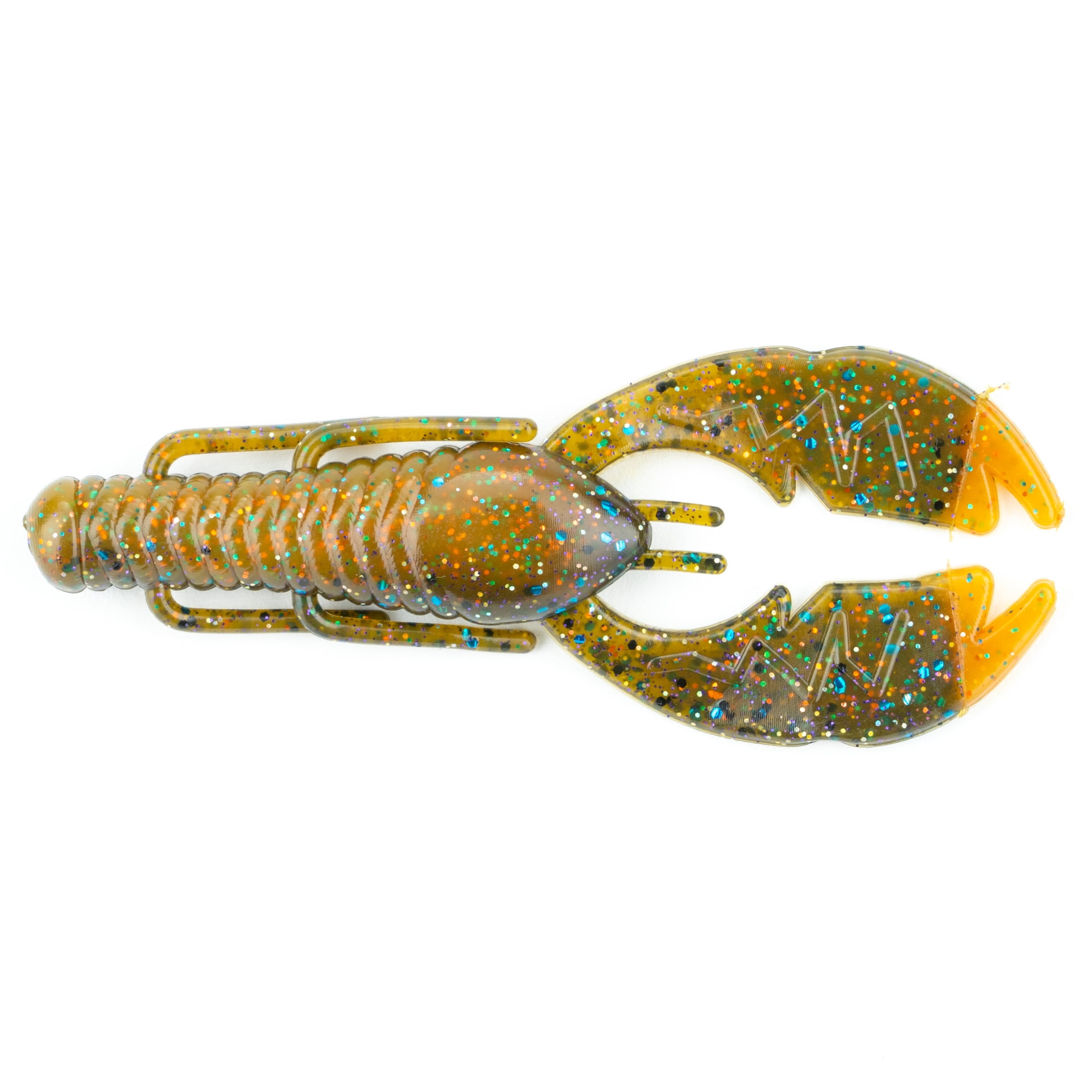 (2 pack) NetBait Paca Slim, Sun Gill Flare, Crawfish, Fishing Soft Baits, 4in, 7 pieces