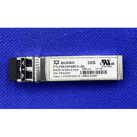Restored QLogic FTLF8532P4BCV-QL 32G Fibre Channel (32GFC) Short-Wavelength SFP+ Optical Transceiver (Refurbished)