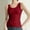 Red, variant on Aobny Basic Vacation Leisure Women's Tank Tops Red Slimming Tops Crew Neck Ribbed Muscle Womans Shirts