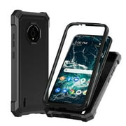 For TCL 50 XL 5G Full-Body Dual Layer Hybrid Case Slim, Drop-Proof TPU Hard PC, Durable Corner Front Bumper Protector Phone Case Cover Black