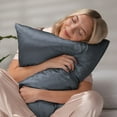 thumbnail image 6 of 100% Mulberry Silk Zippered Pillowcase by Comfort Canopy, Stone Blue, Queen, 1 count, 6 of 12