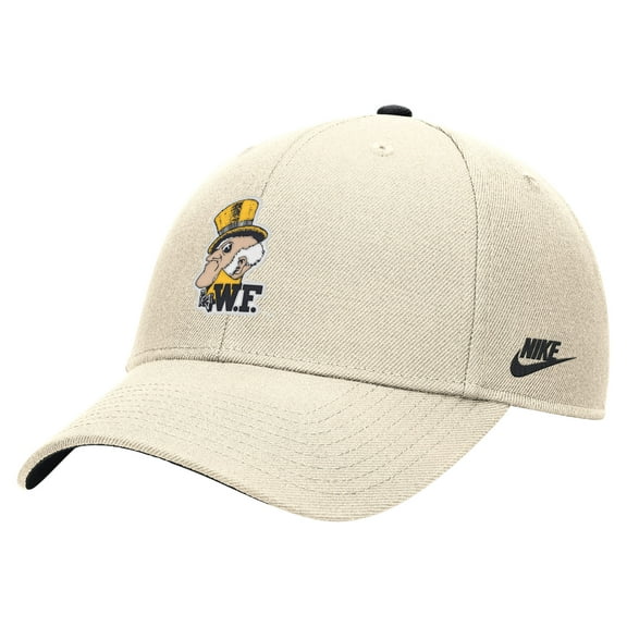 Men's Nike Natural Wake Forest Demon Deacons Vintage Rise Dri-FIT Adjustable Hat
