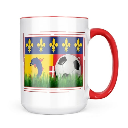 

Neonblond Soccer Team Flag Rhone-Alpes region France Mug gift for Coffee Tea lovers