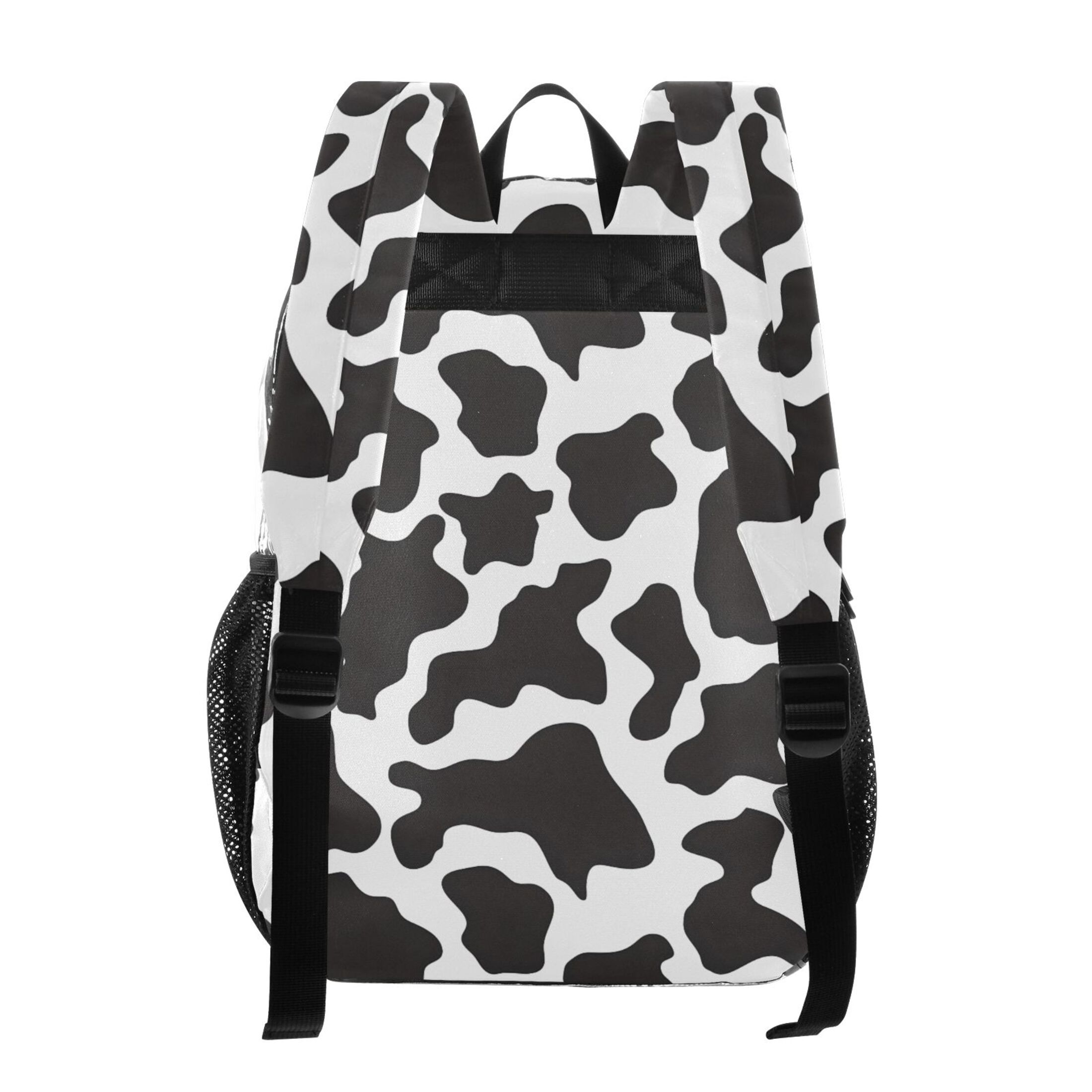 ALAZA Clear Backpack Cow Print PVC Transparent BookBag