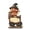 A004- Clear (Style D), variant on Halloween House Decor Haunted House Decor 6 Inch Vintage Wooden Indoor Halloween Table Decor Spooky Halloween Decor for Home, 1 Pack