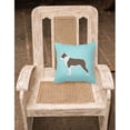 thumbnail image 4 of Carolines Treasures BB3844PW1818 Boston Terrier Checkerboard Green Fabric Decorative Pillow, 4 of 5