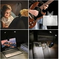 thumbnail image 4 of Donner Sheet Music Stand with Light, Portable Metal Tabletop Music Book Stand for Guitar, Ukulele, Violin, 4 of 7